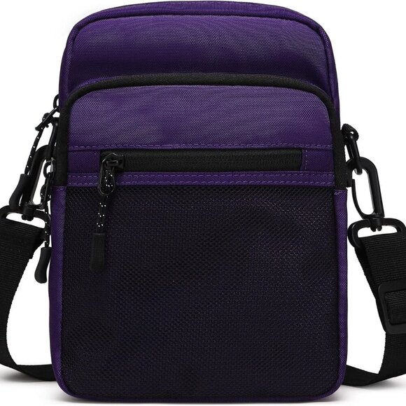 Small Messenger Bag for Men Women, Water Resistant Adjustable Crossbody Sling ba - Picture 1 of 6